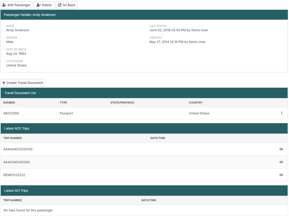 Passenger Details Page (ACE And ACI EManifest) - BorderConnect Wiki